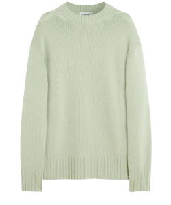 Green cashmere sweater