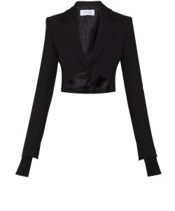 Asymmetrical cropped jacket