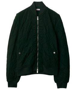 Quilted nylon bomber jacket