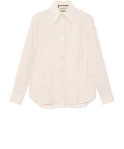 Silk jacquard shirt