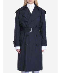 Fine wool trench coat