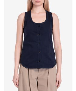 Tank top with buttons