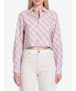 Camicia cropped Check