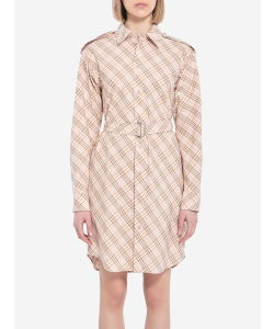 Check shirt dress