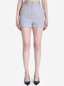 Lamé bouclé shorts