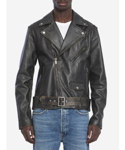 Biker leather jacket