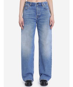 Low rise denim trousers