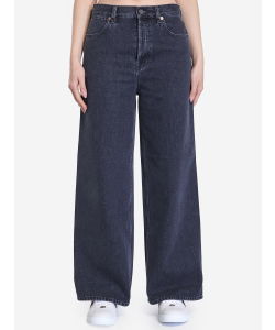 Wide leg denim trousers