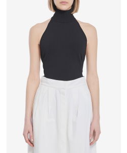 High-neck bodysuit