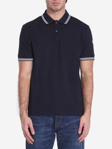 Striped trim polo shirt