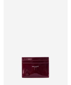 Patent leather card holder