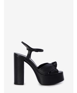 Bianca Black Leather Sandals