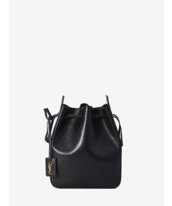 Leather bucket bag