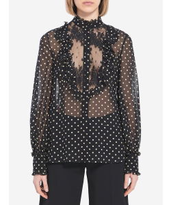 Shirt with polka dots