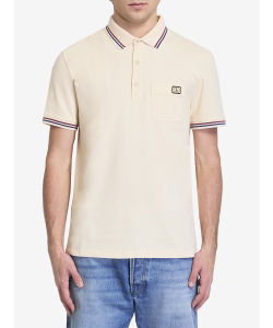 Piqué cotton polo shirt