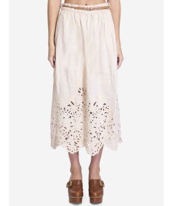 Wylie embroidered midi skirt