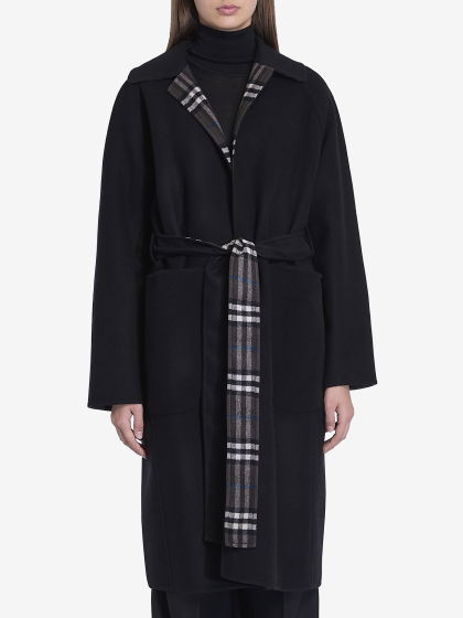 Reversible wool coat