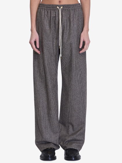 Jogging trousers in cashmere and wool