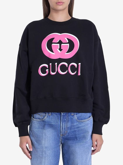 Sweatshirt with Gucci Interlocking G print