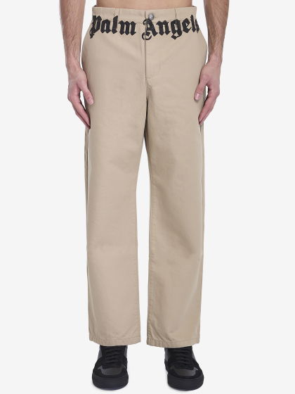 Pantaloni chino con logo