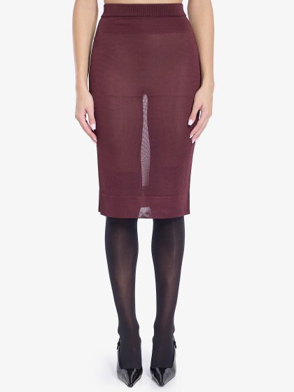 Knit pencil skirt