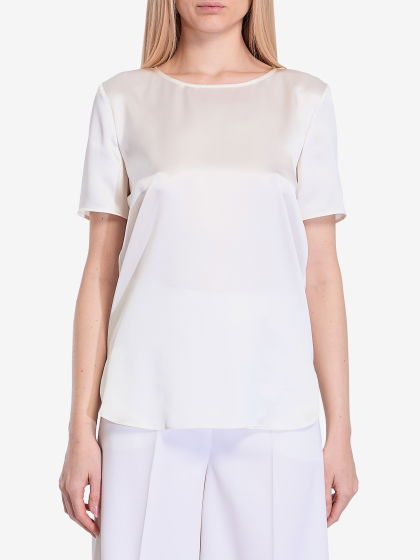 Blusa in raso di seta