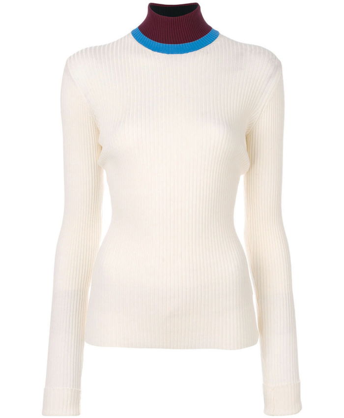 CALVIN KLEIN 205W39NYC - White Turtleneck