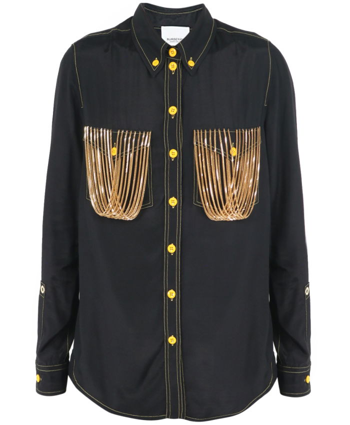 BURBERRY - Black chain shirt