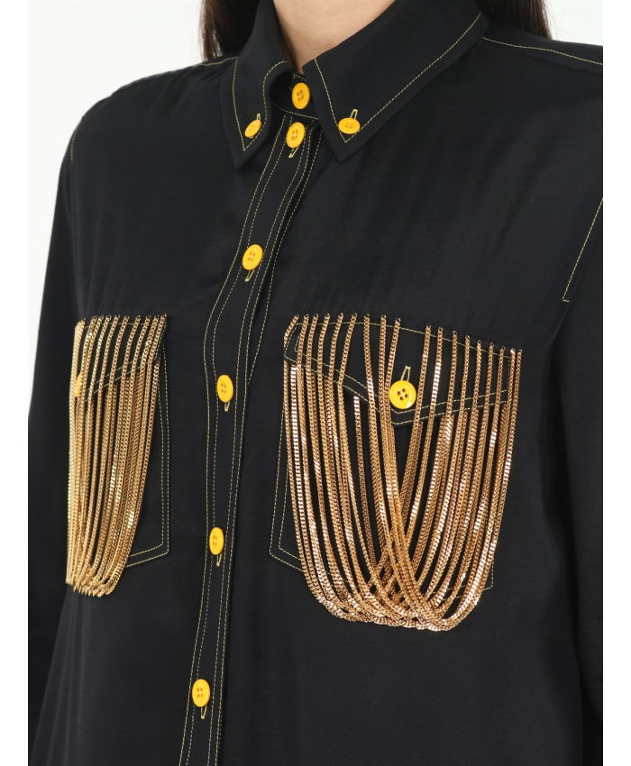 BURBERRY - Black chain shirt