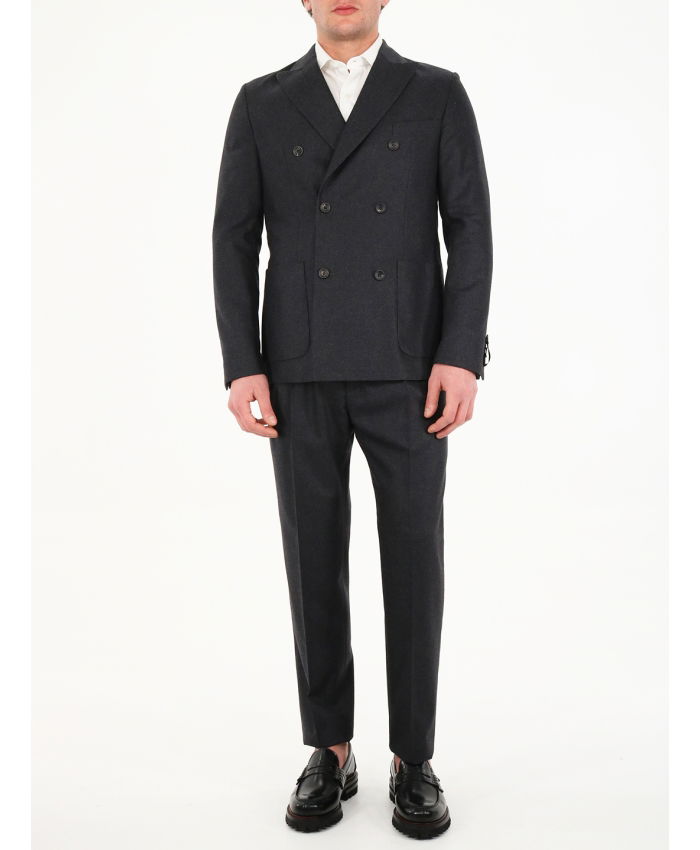 TONELLO - Anthracite wool suit