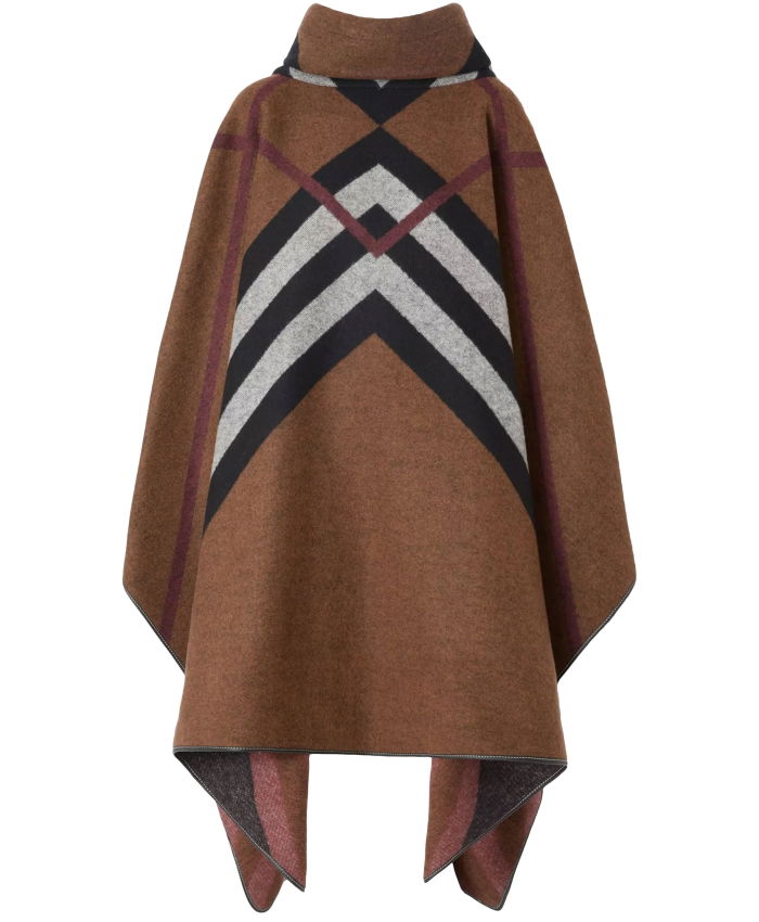 BURBERRY - Chevron Check poncho