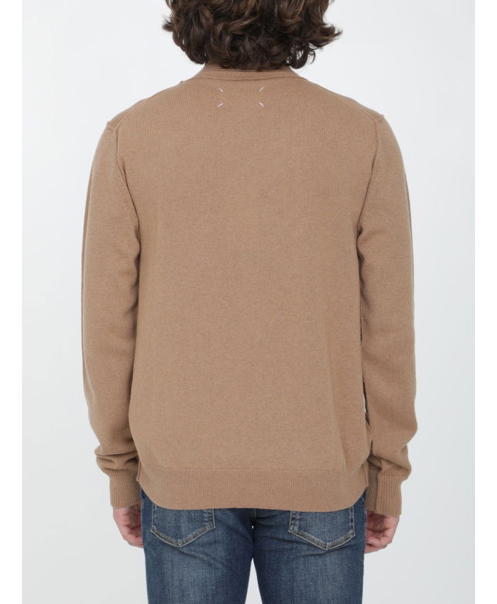 MAISON MARGIELA - Beige cashmere jumper