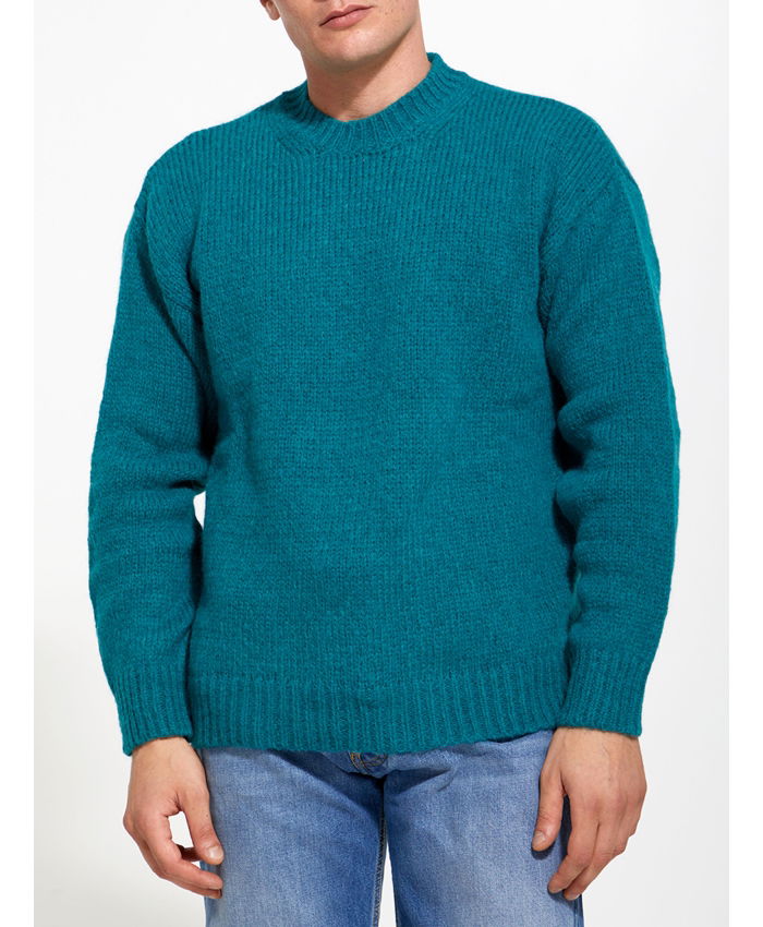 ROBERTO COLLINA - Green merino wool sweater