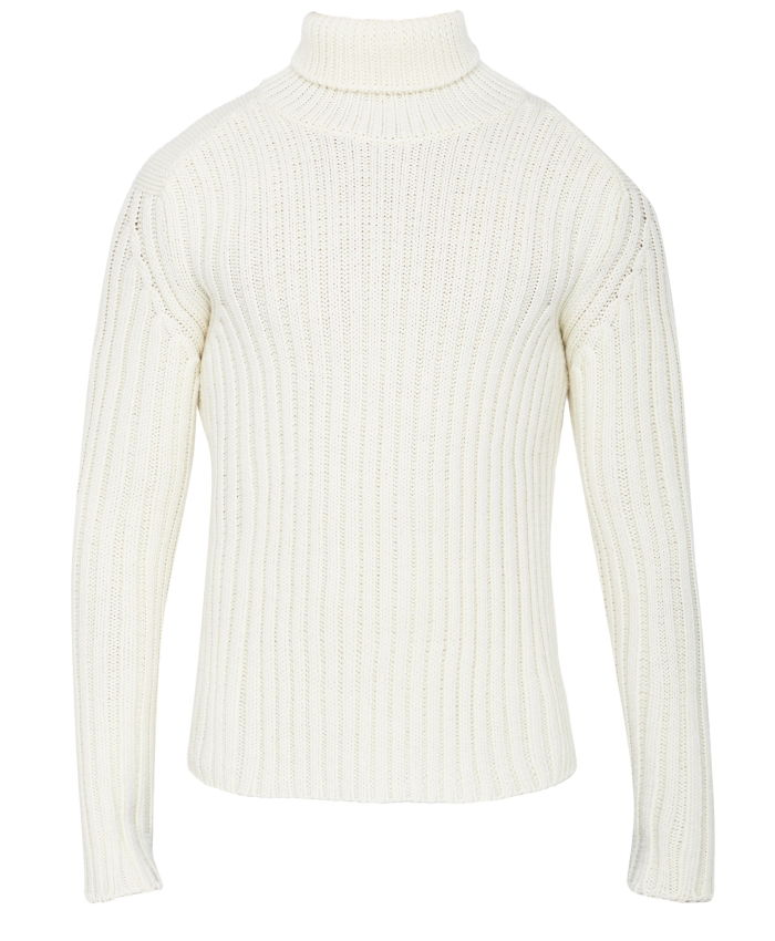 TEN C - White wool turtleneck