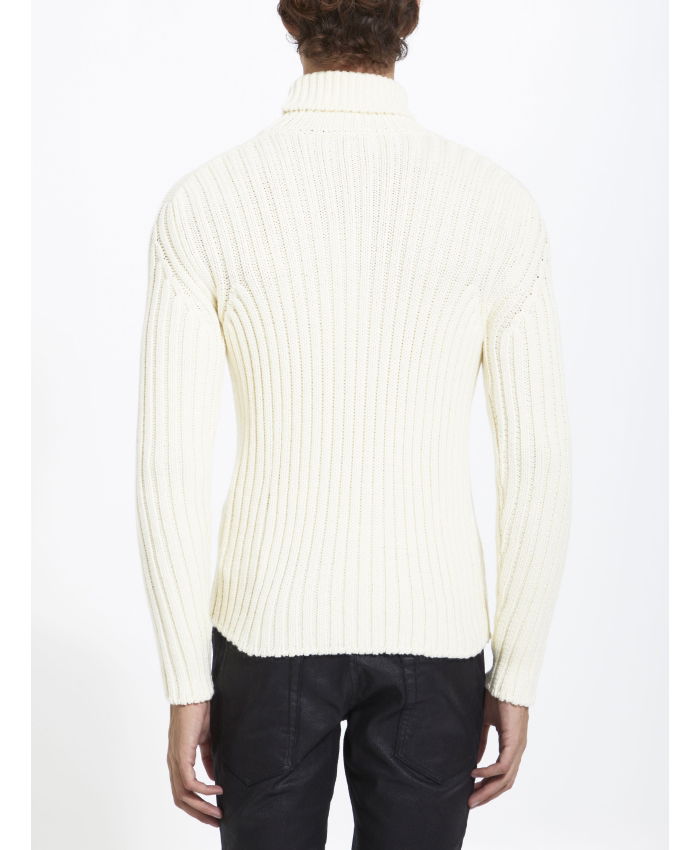 TEN C - White wool turtleneck