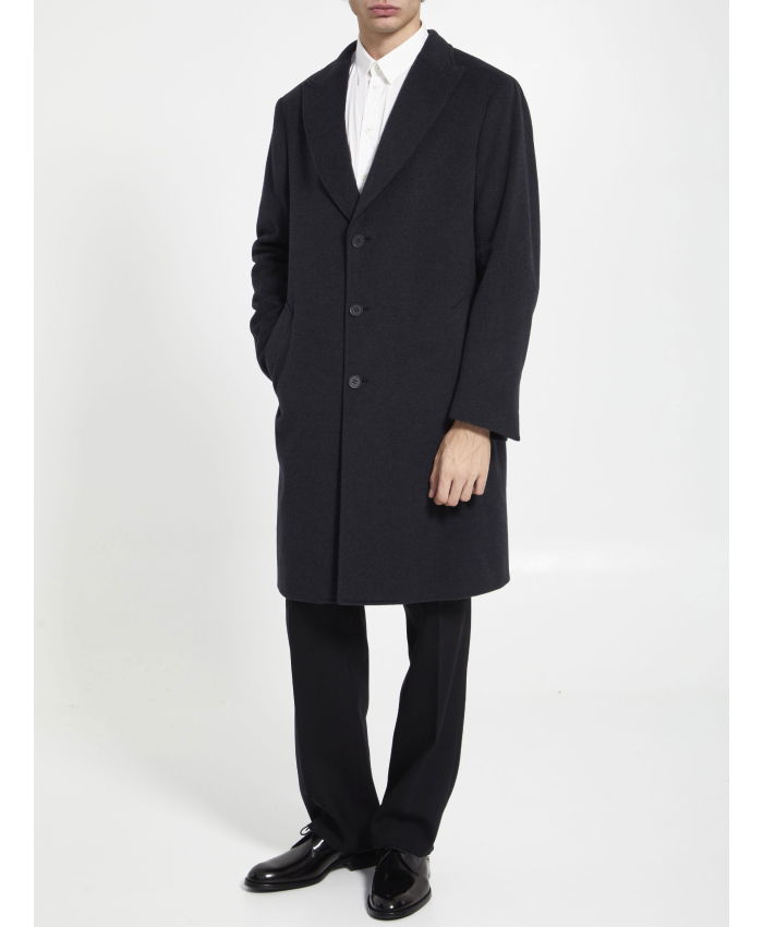 TONELLO - Anthracite wool coat