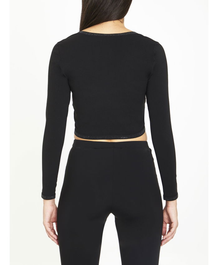 ALEXANDER WANG - Crop cardigan with crystals