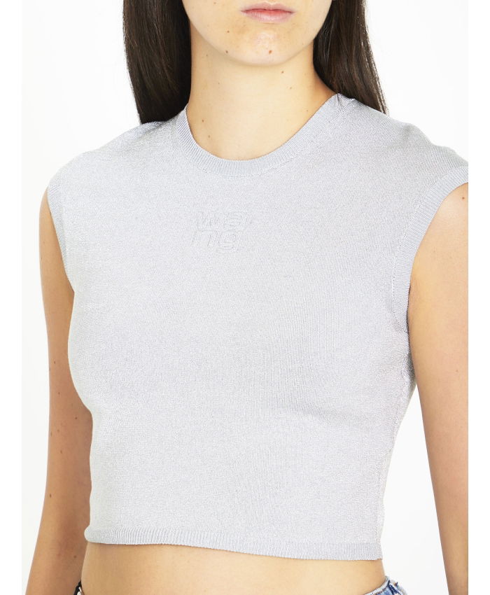 ALEXANDER WANG - Lurex crop top