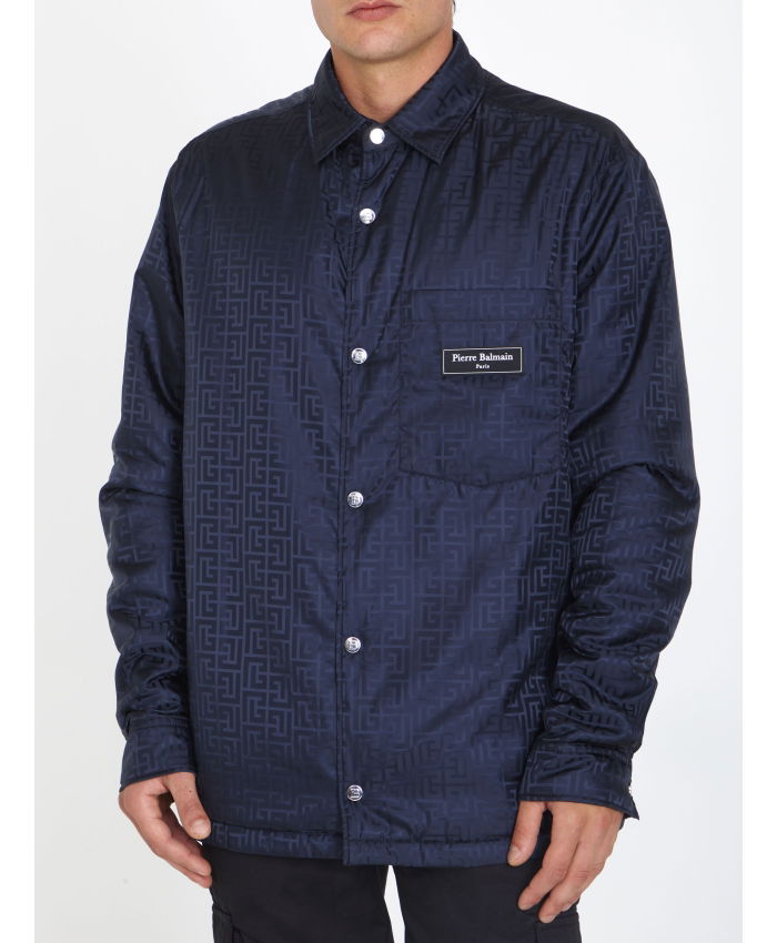 BALMAIN - Monogram nylon overshirt