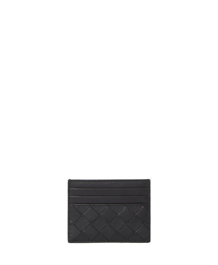 BOTTEGA VENETA - Black leather cardholder