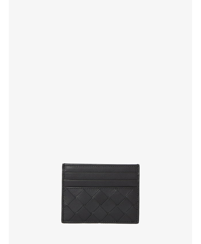 BOTTEGA VENETA - Black leather cardholder