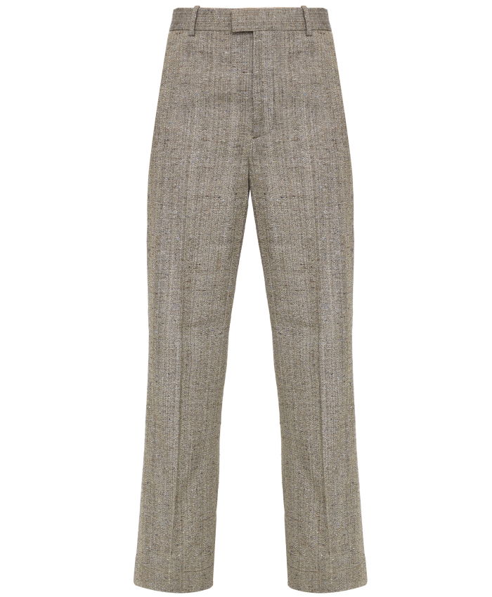 BOTTEGA VENETA - Viscose and silk flared pants