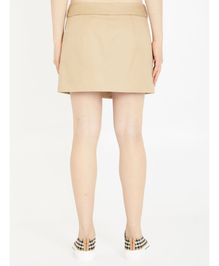 BURBERRY - Trench miniskirt