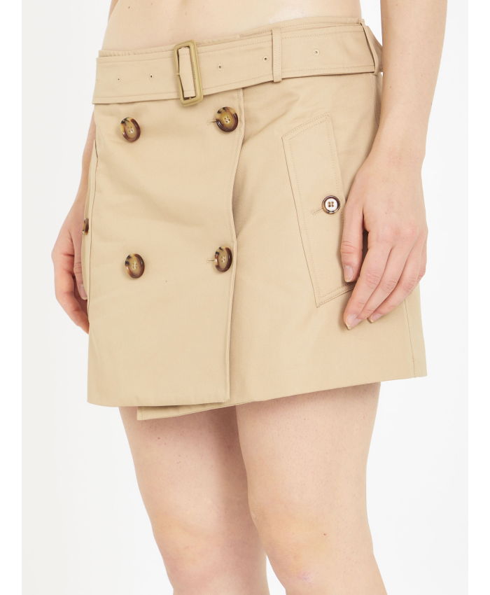 BURBERRY - Trench miniskirt