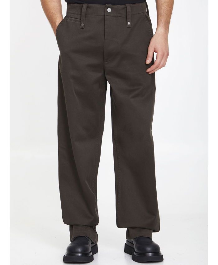 BURBERRY - Baggy pants in cotton