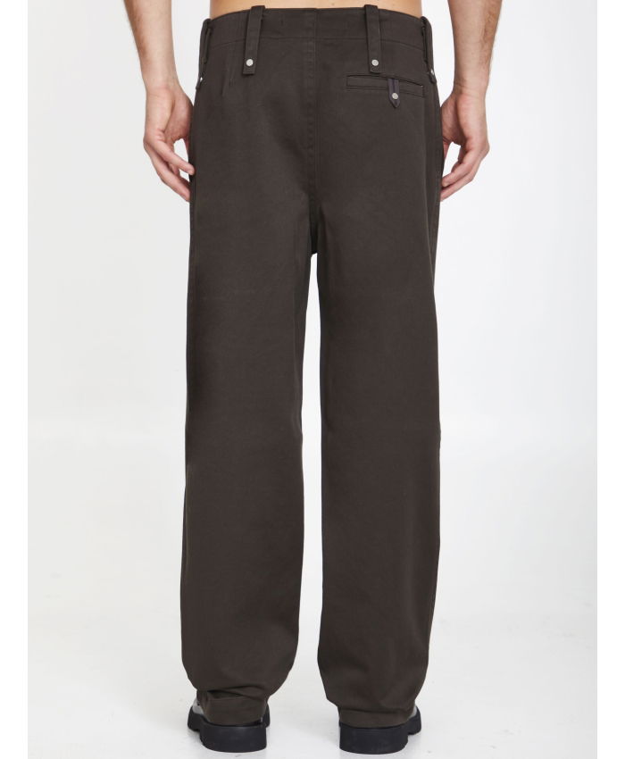 BURBERRY - Baggy pants in cotton