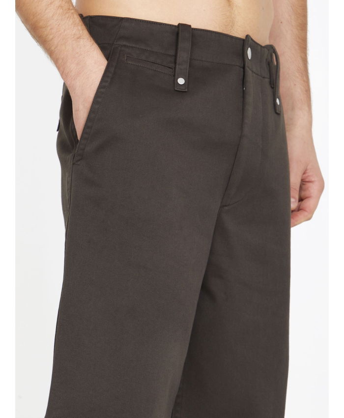 BURBERRY - Baggy pants in cotton