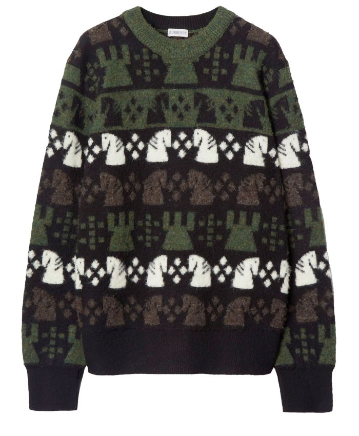 BURBERRY - Chess pattern sweater