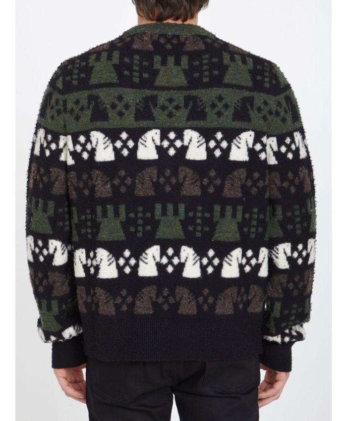 BURBERRY - Chess pattern sweater