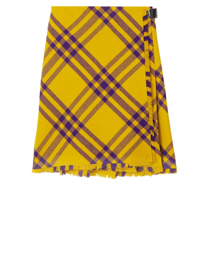 BURBERRY - Check wool kilt